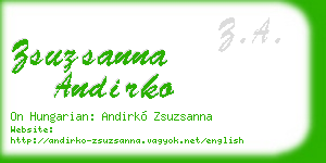 zsuzsanna andirko business card